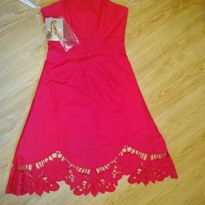 Red A-line Betsey Johnson Dress